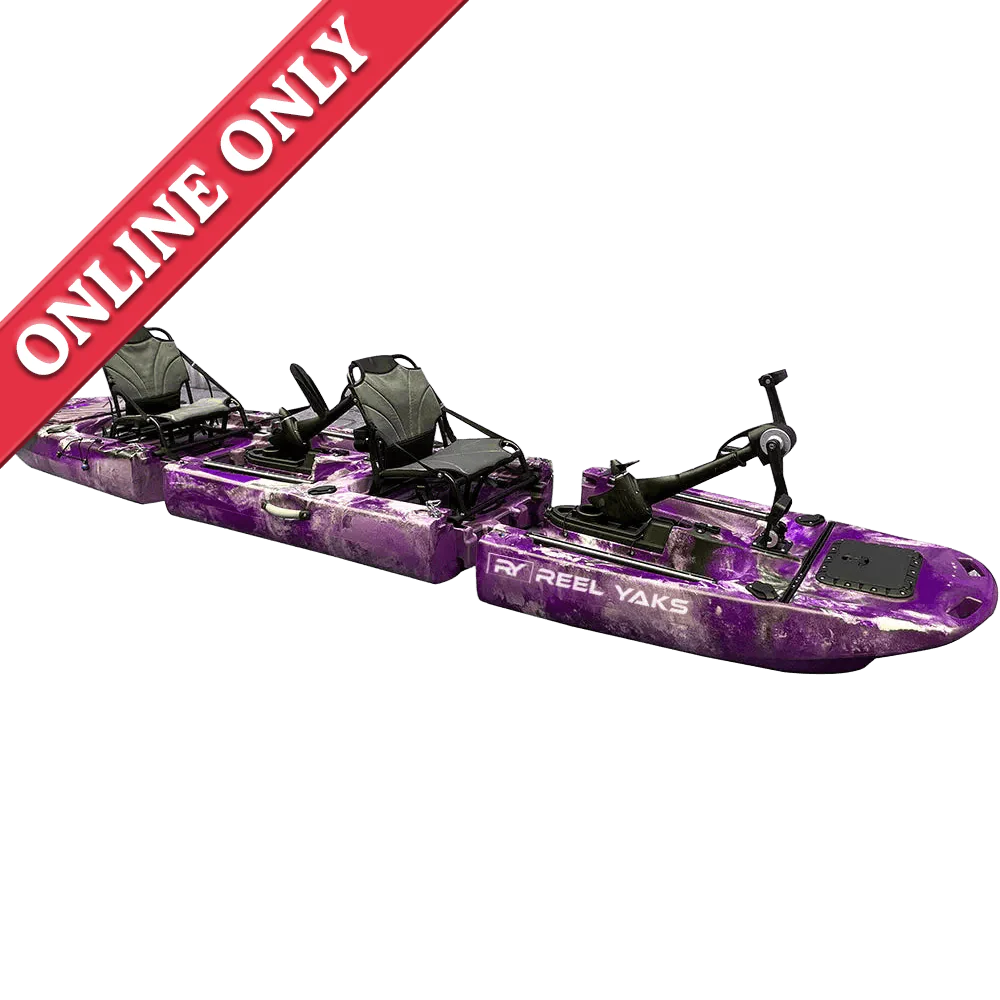 ReelYaks 14ft Raider Tandem Propeller Drive Modular Fishing Kayak