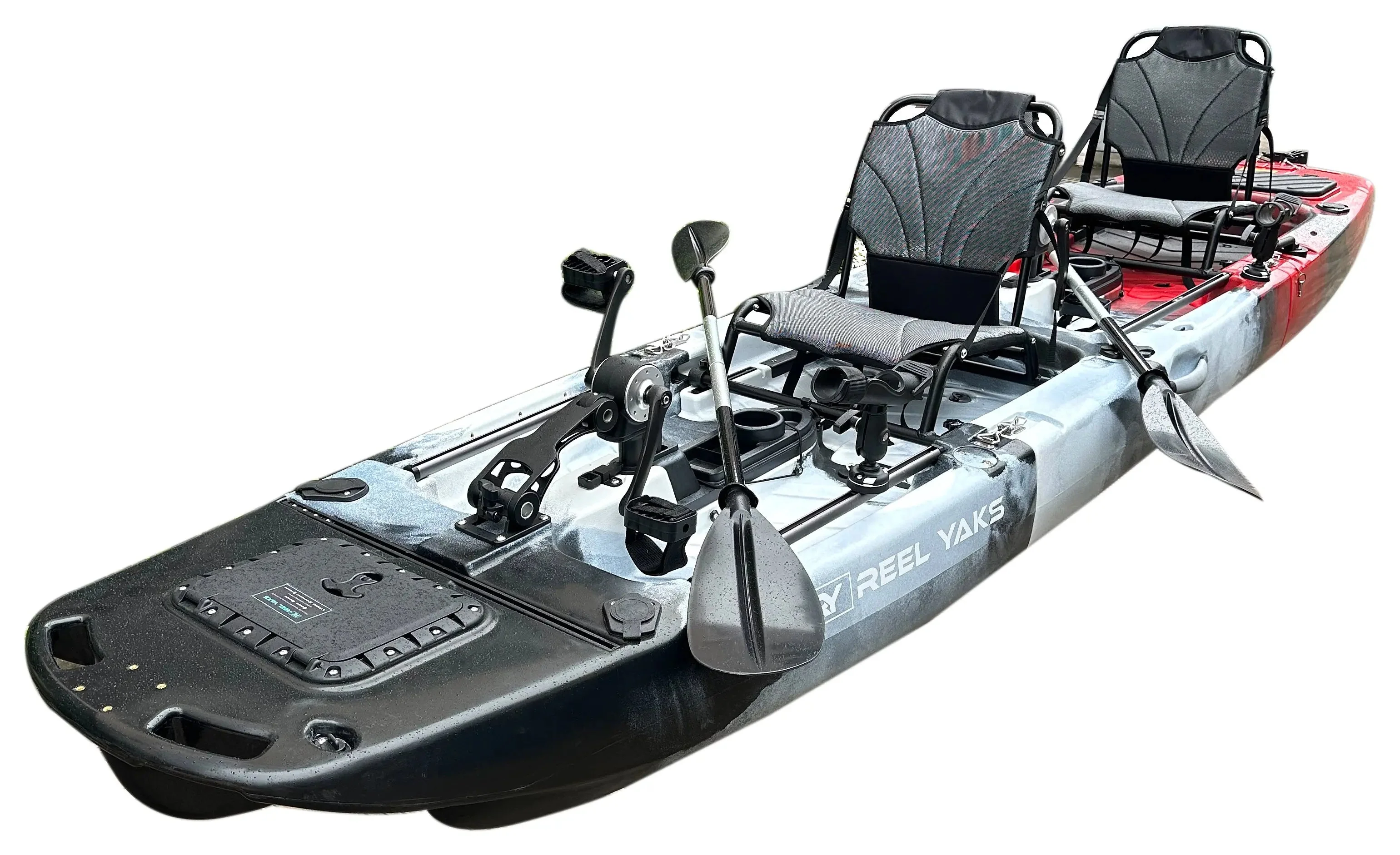 ReelYaks 14ft Raider Tandem Propeller Drive Modular Fishing Kayak - Image 6