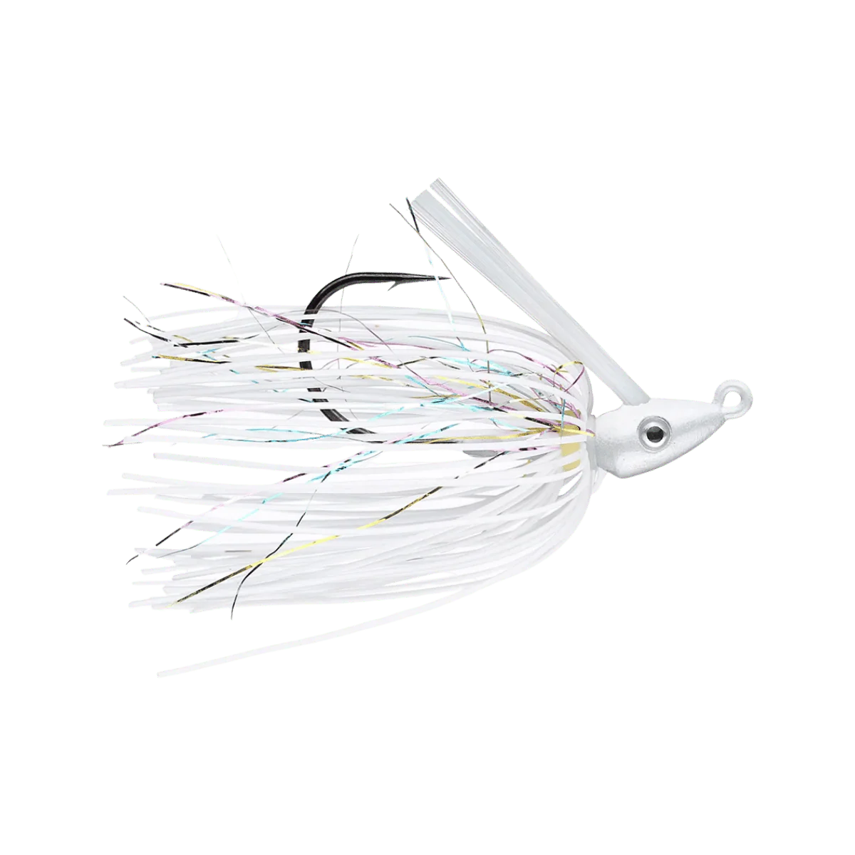 OUTKAST TACKLE PRO SWIM JIG HEAVY COVER 3/8OZ - WHITE RAINBOW