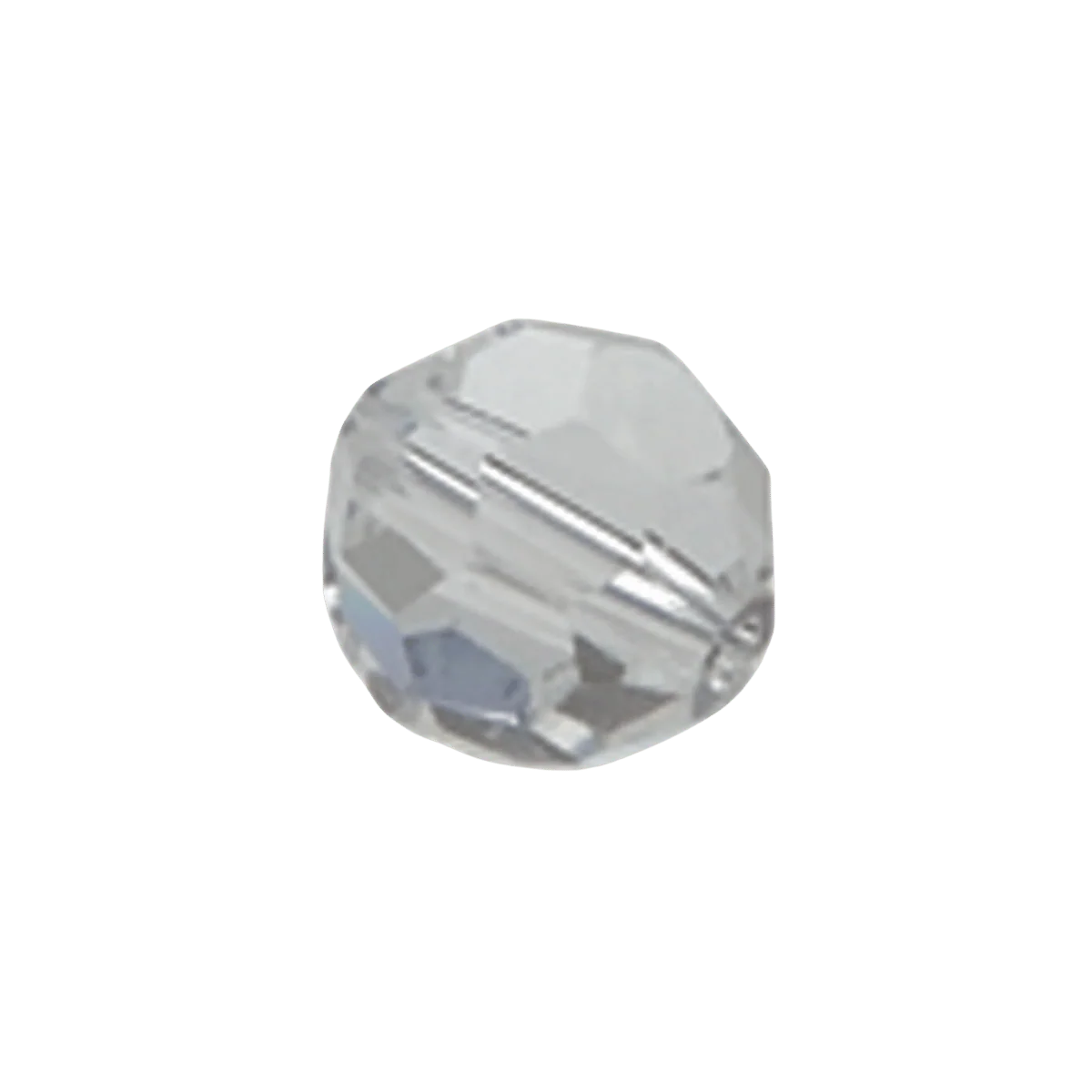 EAGLE CLAW LAZER FACETED GLASS BEAD 20PK CRYSTAL 8MM