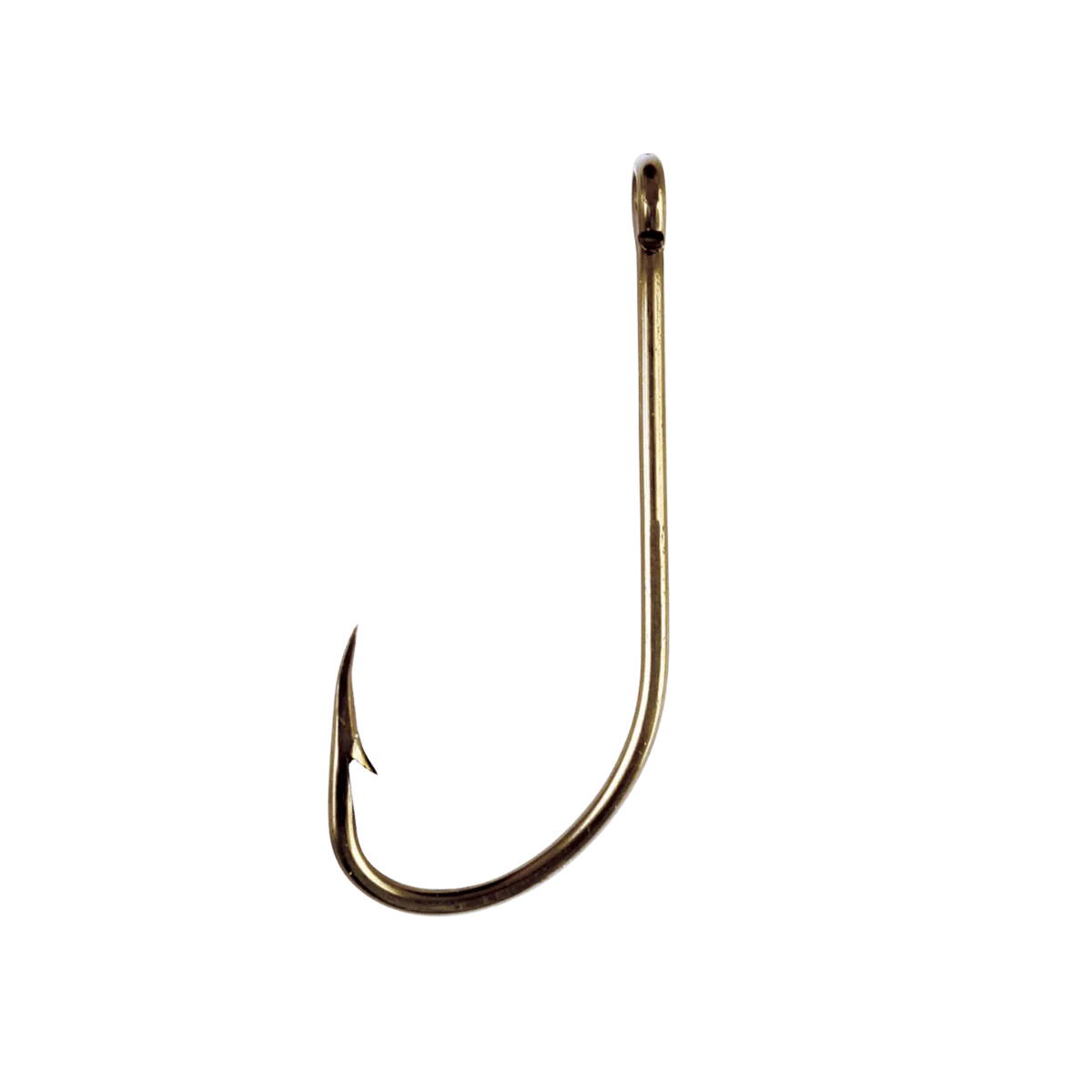 EAGLECLAW PLAIN SHANK OFFSET HOOK 10PK - STANDARD BRONZE SIZE 10