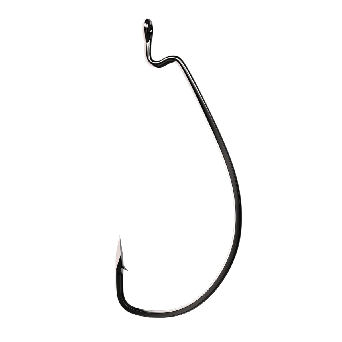 TROKAR EXTRA WIDE GAP WORM HOOK 5PK SIZE 5/0 PLATINUM BLACK