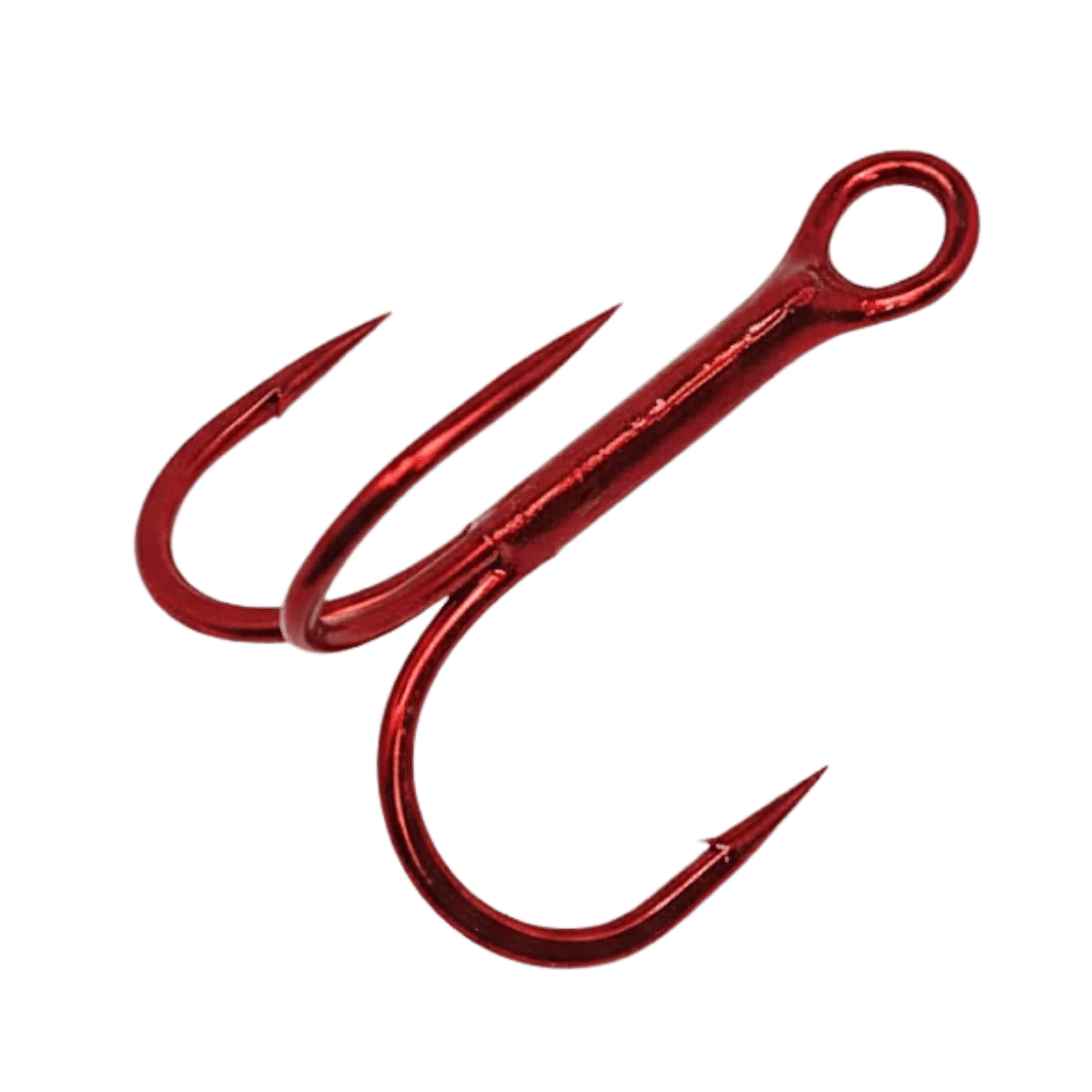 GAMAKATSU TREBLE HOOK ROUND BEND HOOK - RED SIZE #2