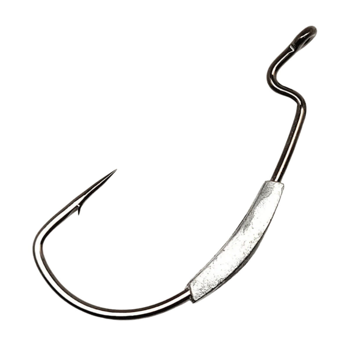 GAMAKATSU WORM SUPERLINE (EWG) WEIGHTED HOOK - BLACK 3/0 - 1/8