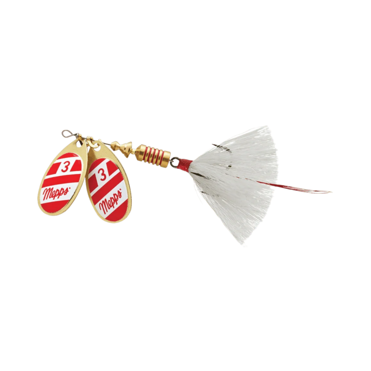 MEPPS DOUBLE BLADE AGLIA 5/16OZ - #3 - RED/WHITE/WHITE