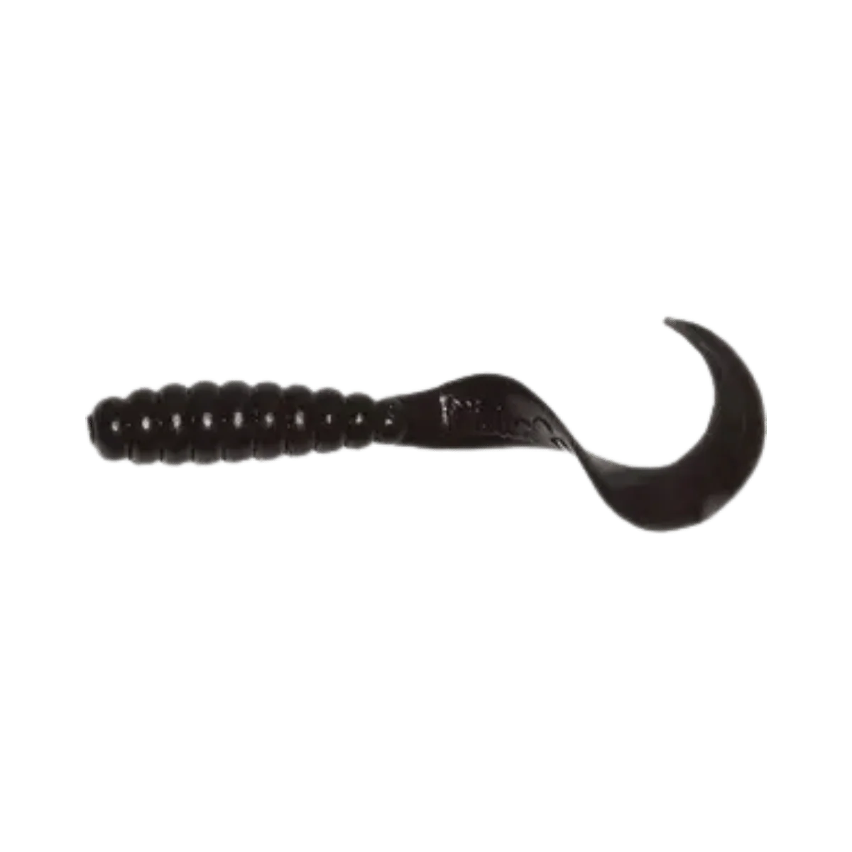 MISTER TWISTER MEENY CURLY TAIL GRUB 20PK 3IN - BLACK