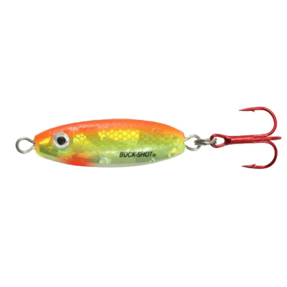 NORTHLAND BUCK-SHOT RATTLE SPOON S-GLO CHUB 1/8OZ