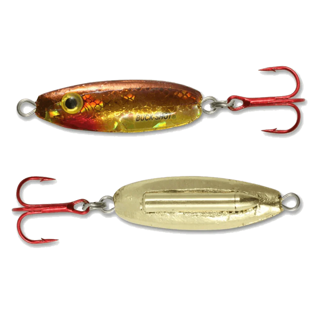 NORTHLAND BUCK-SHOT RATTLE SPOON GOLD SHINER 1/4OZ