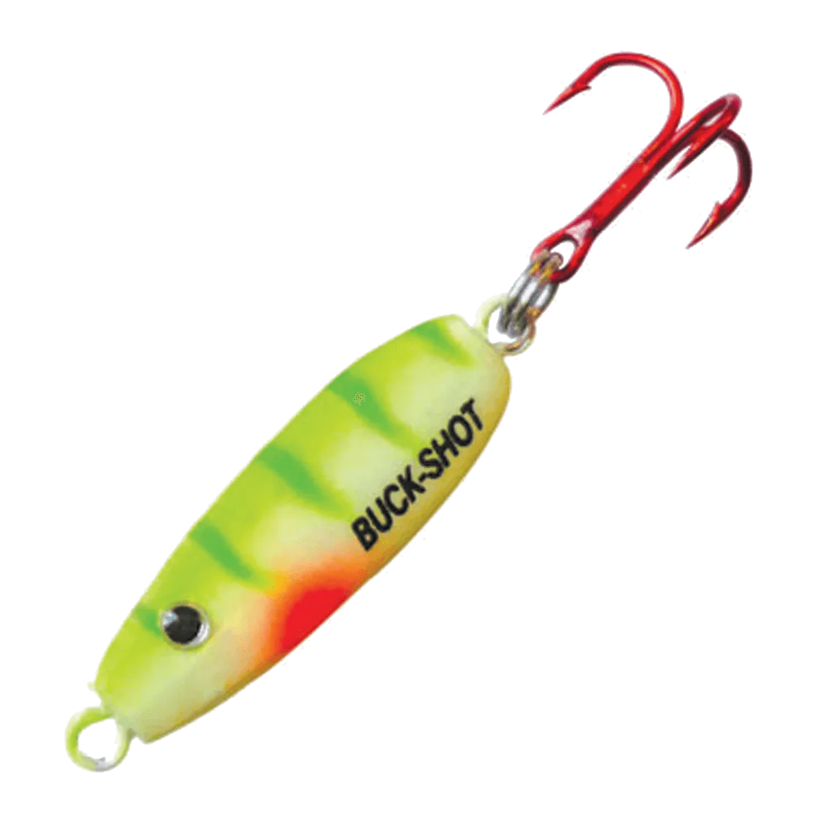 NORTHLAND UV BUCK-SHOT SPOON - GLO PERCH 1/4OZ