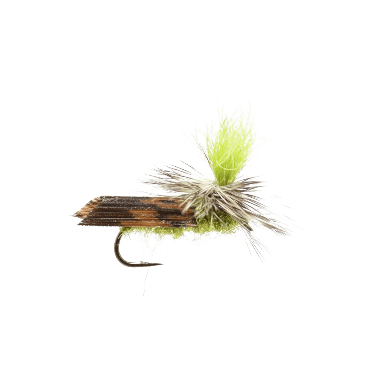 RAINY`S Hi-VIZ PARACHUTE CADDIS w/ CHART POST - OLIVE 16"