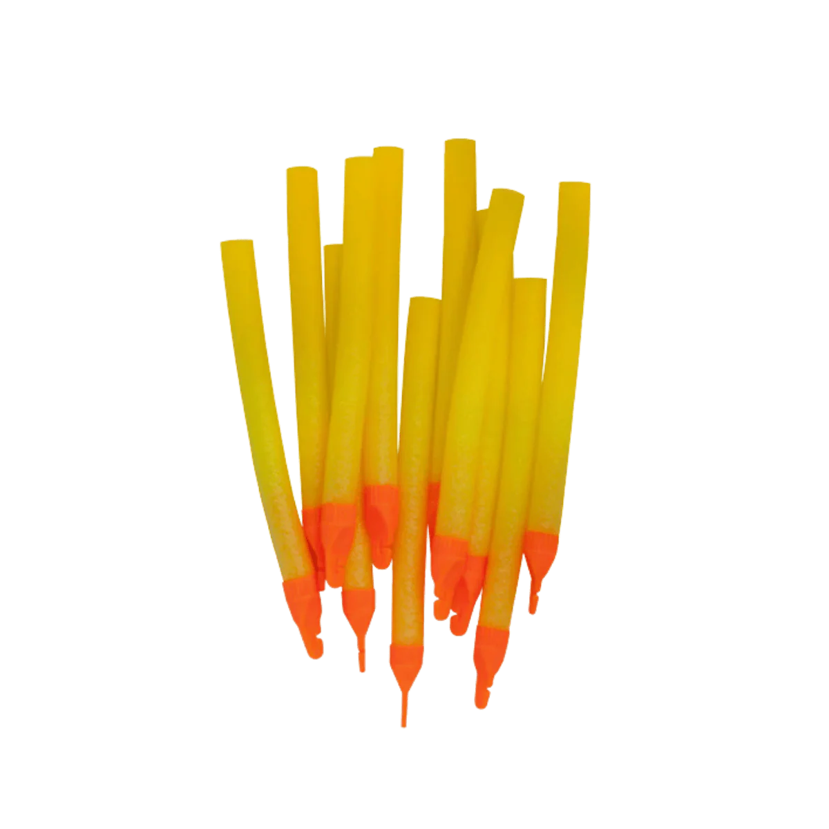 ROD-N-BOBBS MR ICE FOAM BOBBER - 12PACK 3IN" - YELLOW - Image 2