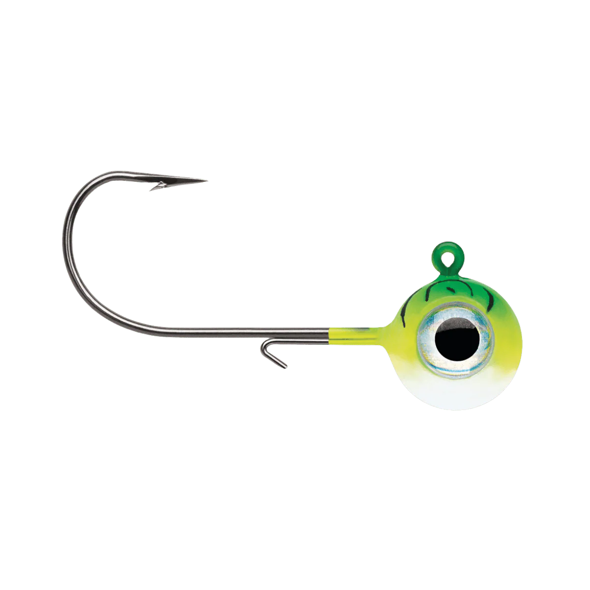 VMC NEON MOON EYE JIG 1/4OZ - GREEN FIRE UV