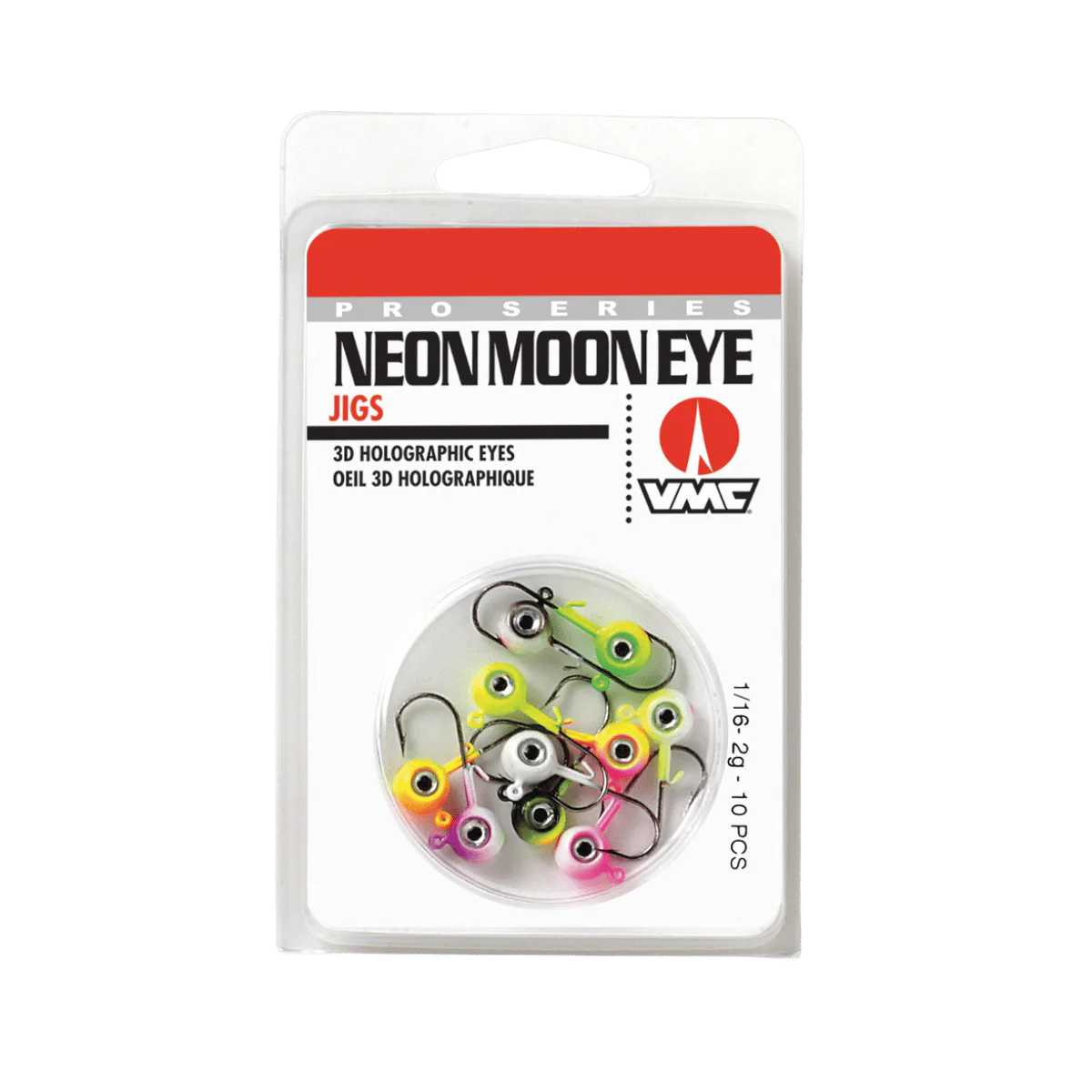 VMC NEON MOON EYE JIG KIT 3/8OZ - ASSORTED