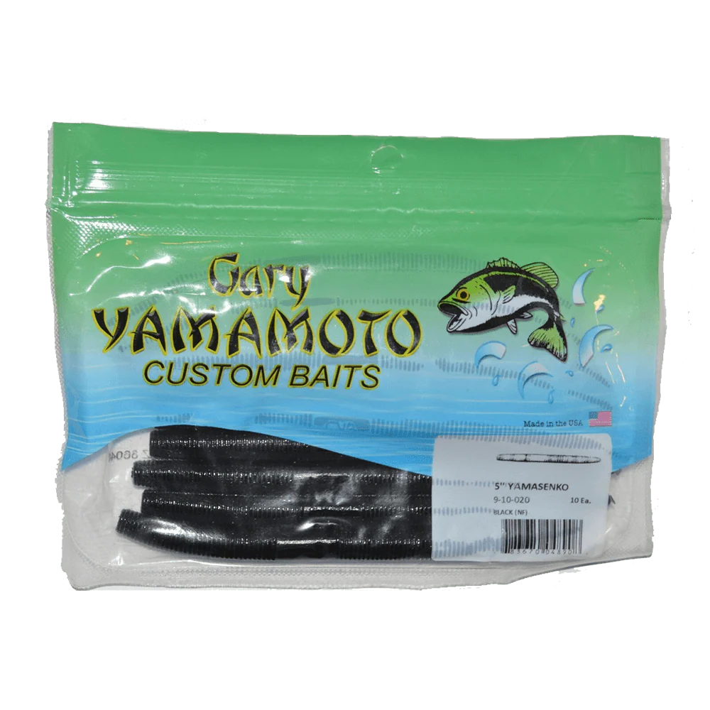 Yamamoto Senko worm 10 Pk Black 5" - Image 2