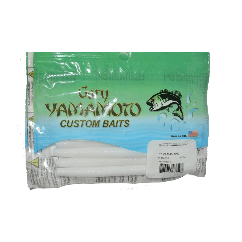 Yamamoto Senko worm 10 Pk Cream White 5" - Image 2