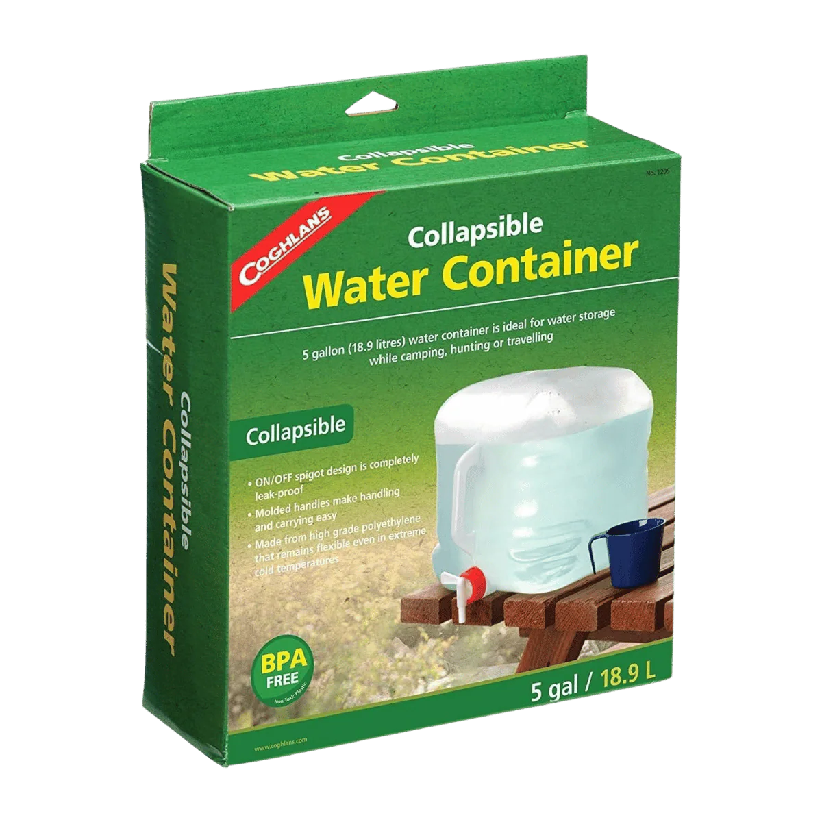 COGHLANS COLLAPSIBLE WATER CONTAINER