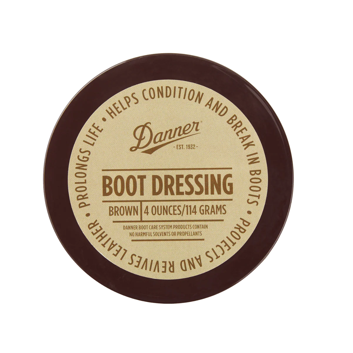 DANNER BOOT DRESSING FULL GRAIN LEATHER 4OZ - BROWN