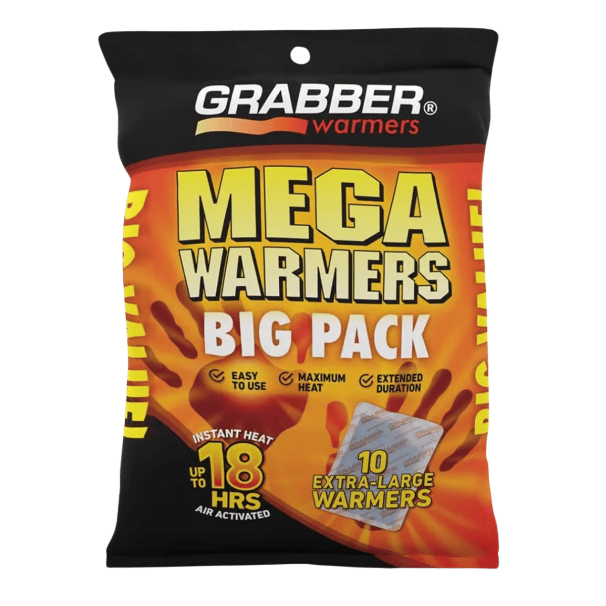 GRABBER MEGA WARMERS 10 BIG PACK MP32