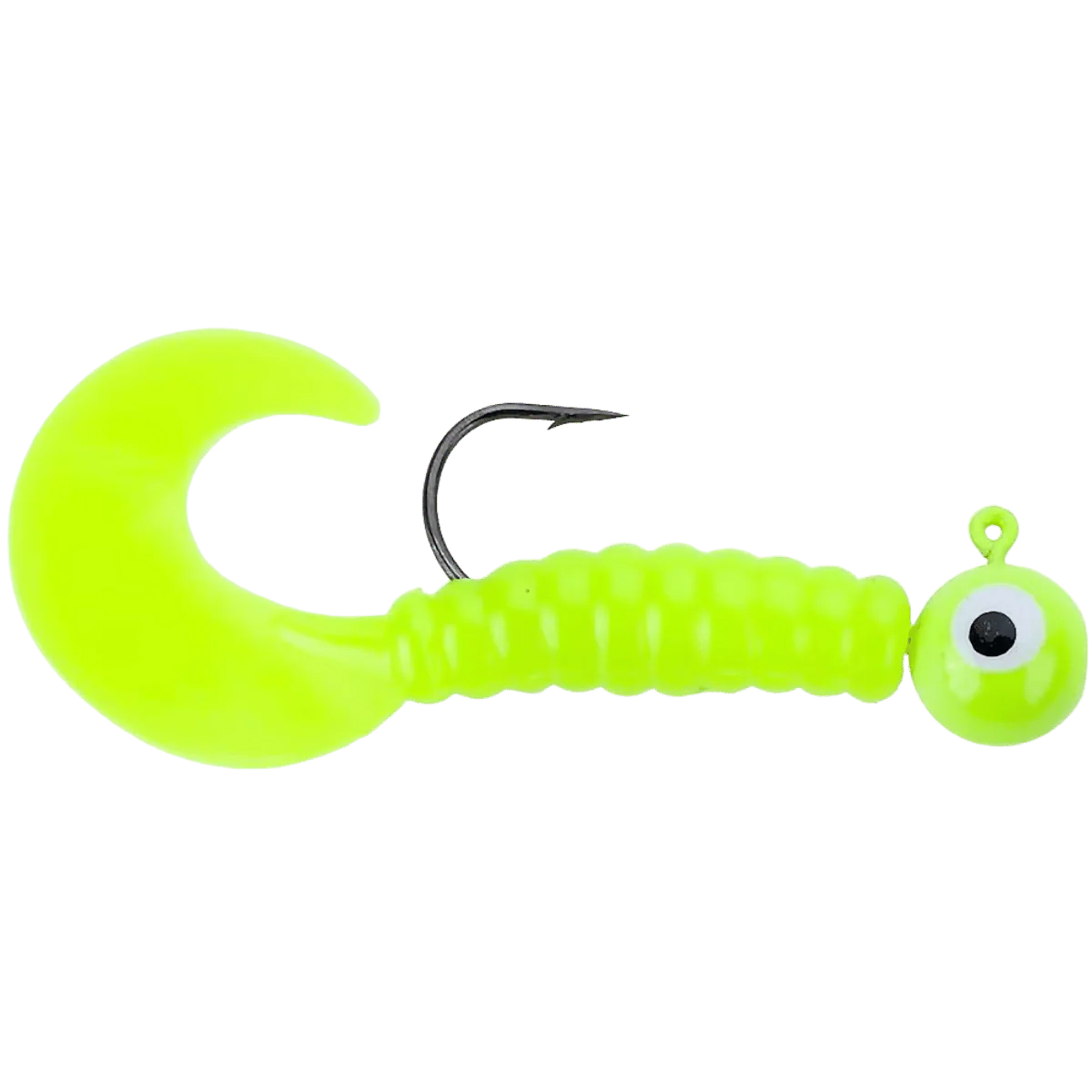 JOHNSON SWIMMING GRUBS FISHING LURE 1/8 OZ CHARTREUSE