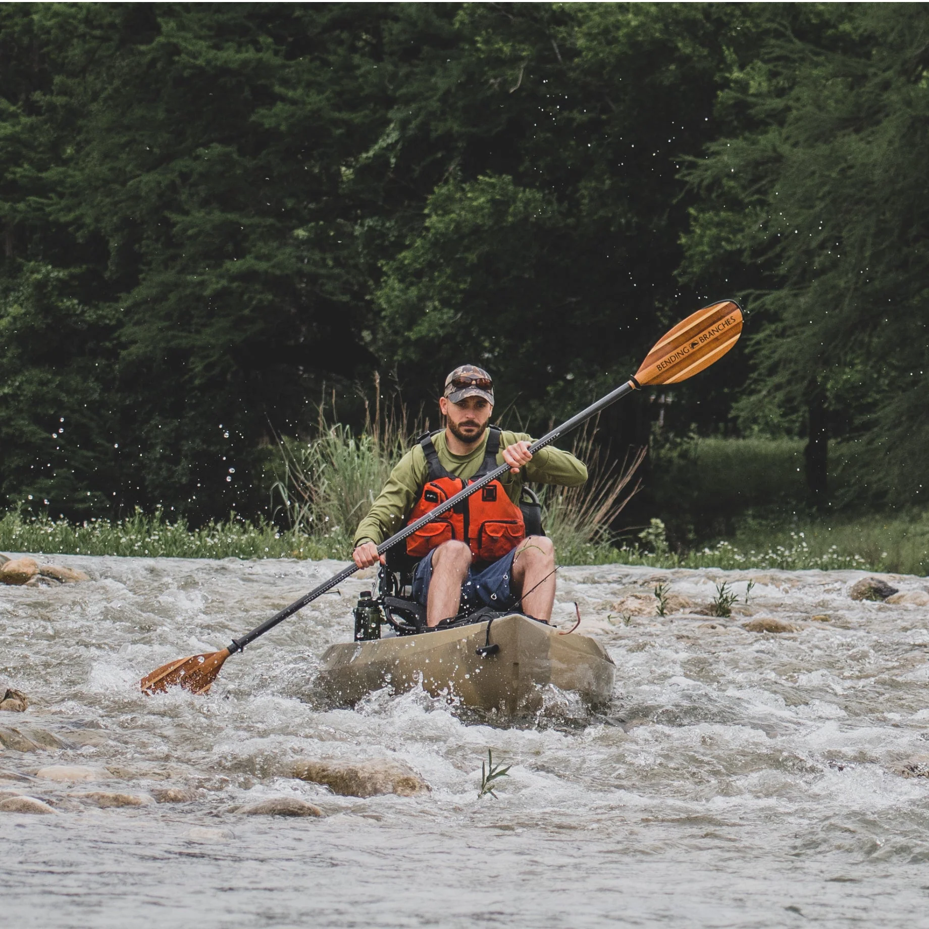 Bending Branches Angler Navigator Snap-Button Kayak Paddle - Image 4