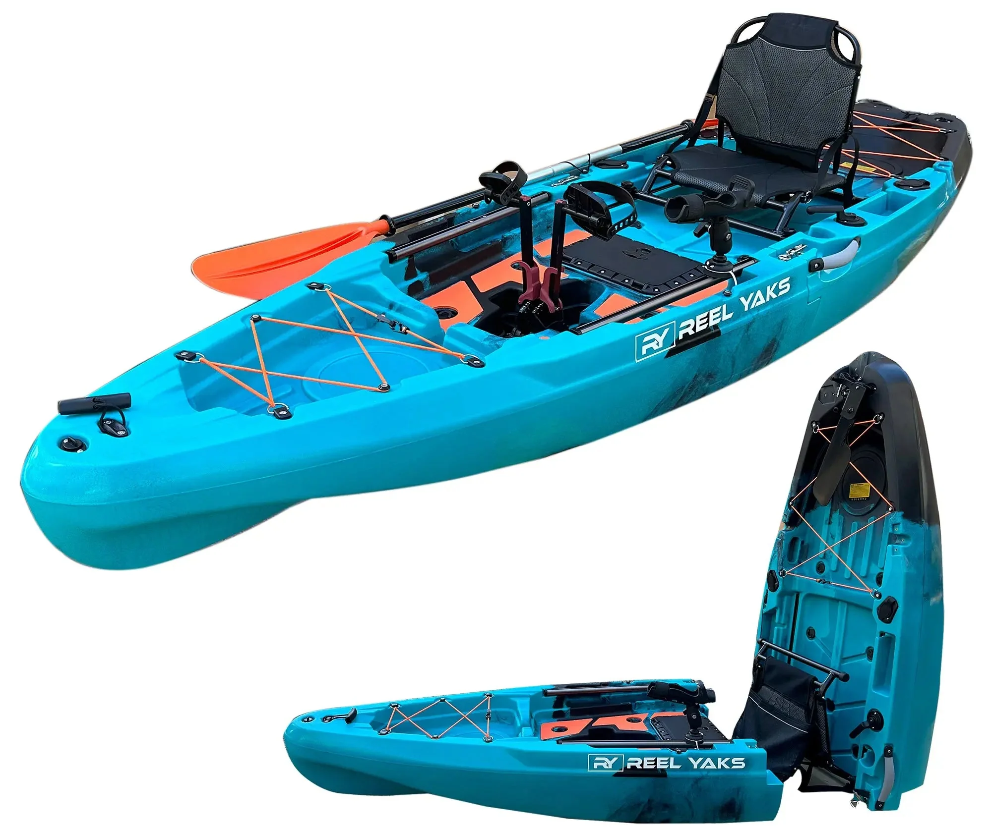 ReelYaks Rapido 10.8ft Propeller Drive Modular Fishing Kayak - Image 2
