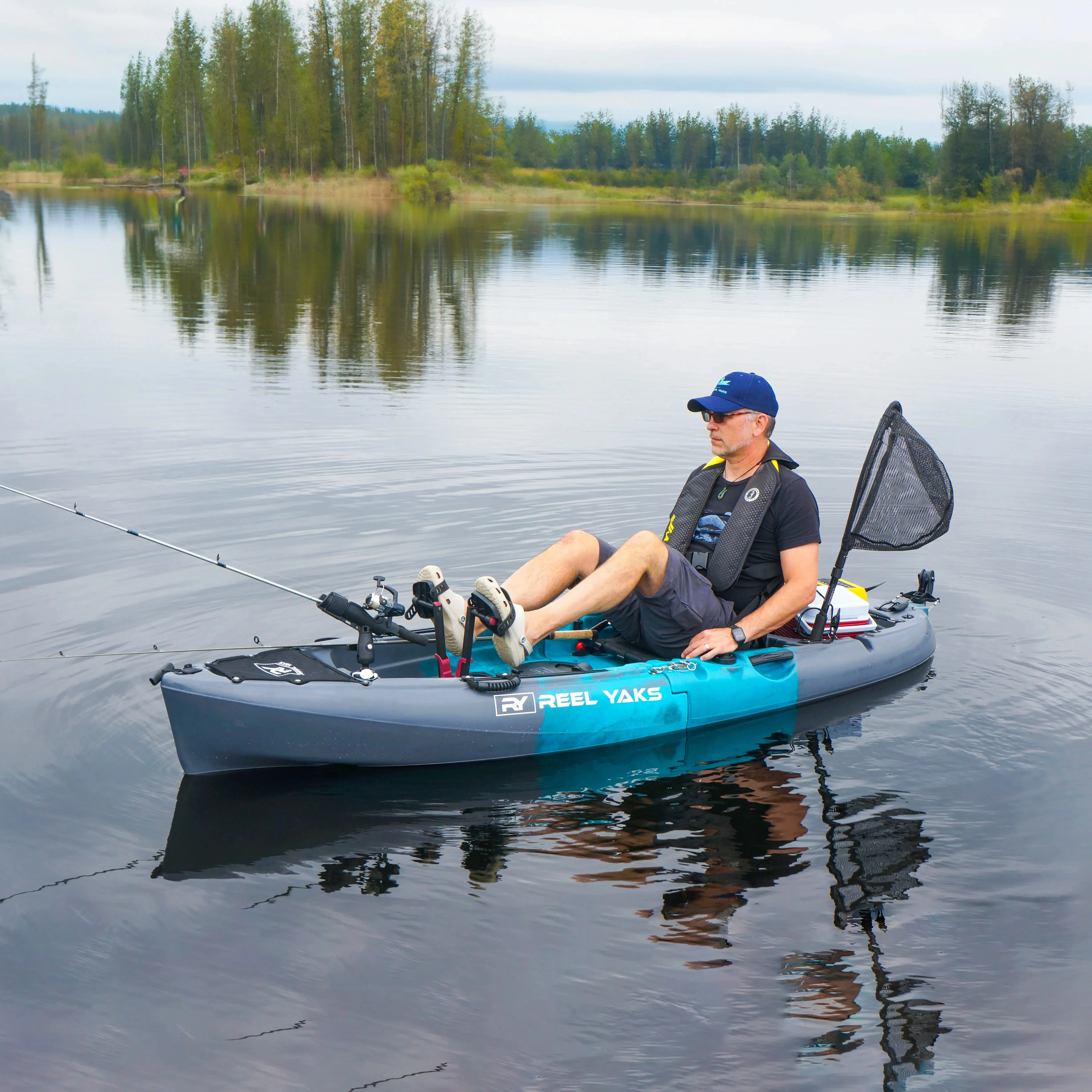ReelYaks Raptor 9.5ft Fin Drive Modular Fishing Kayak - Image 34