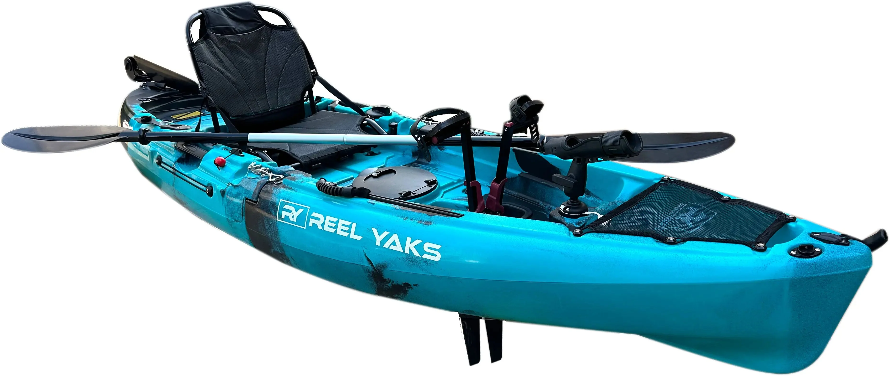ReelYaks Raptor 9.5ft Fin Drive Modular Fishing Kayak - Image 35