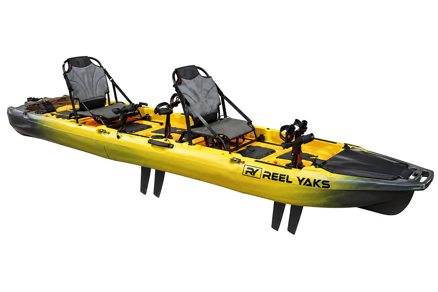 ReelYaks Rocket 13.8ft Tandem Fin Drive Modular Fishing Kayak - Image 3