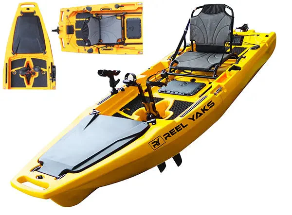 ReelYaks Rocket 9.8ft Fin Drive Modular Fishing Kayak - Image 12